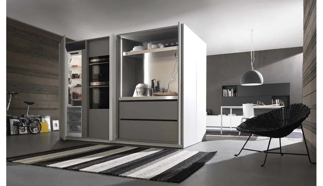 Cucina salvaspazio Cucina Armadio di Modulnova Cucina salvaspazio Cucina Armadio di Modulnova