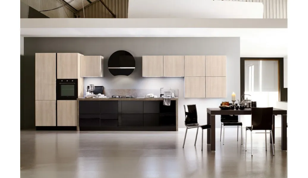 Cucina in laminato tranche rovere provenza