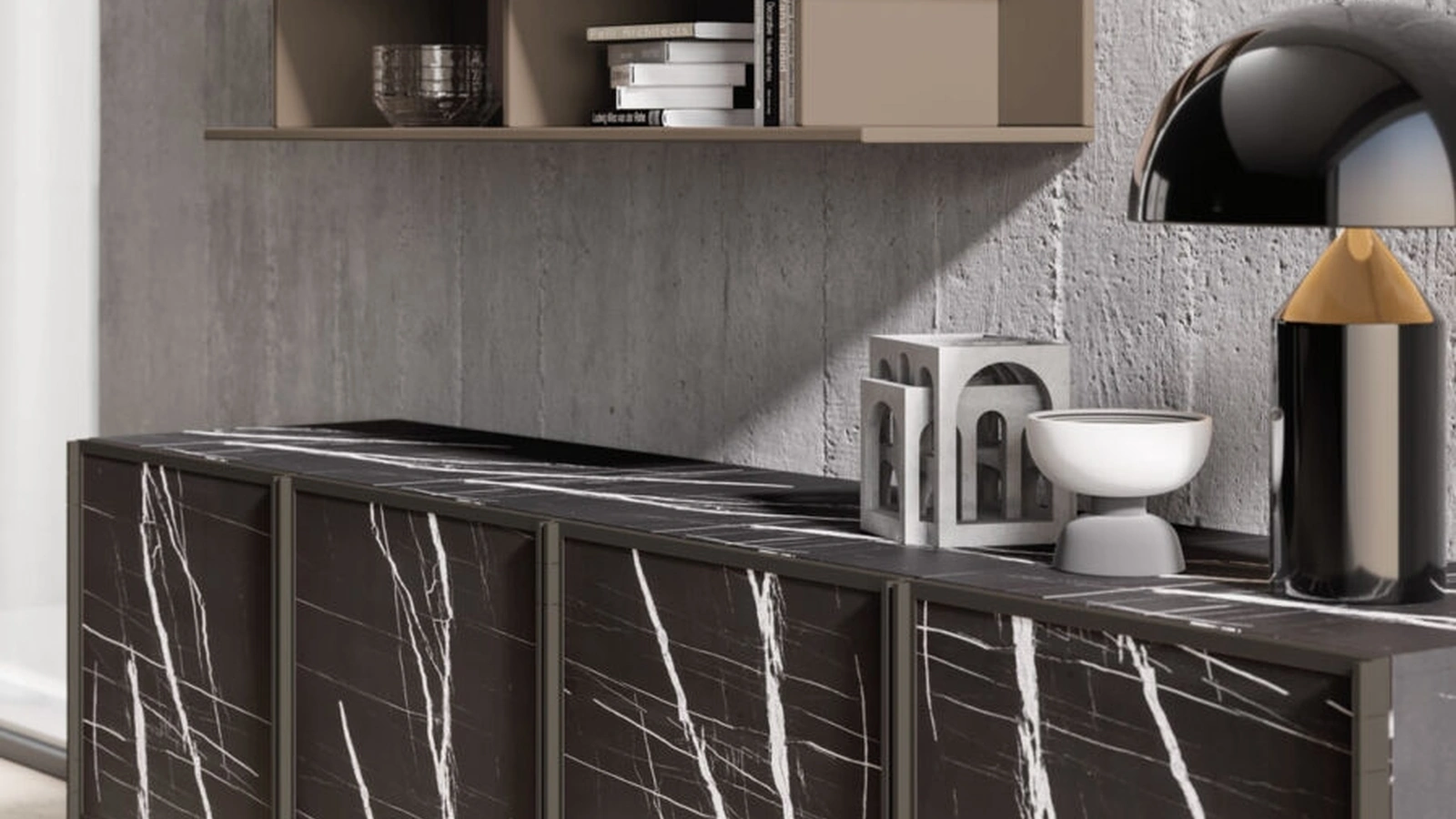 Mensole in laccato opaco Air di Orme