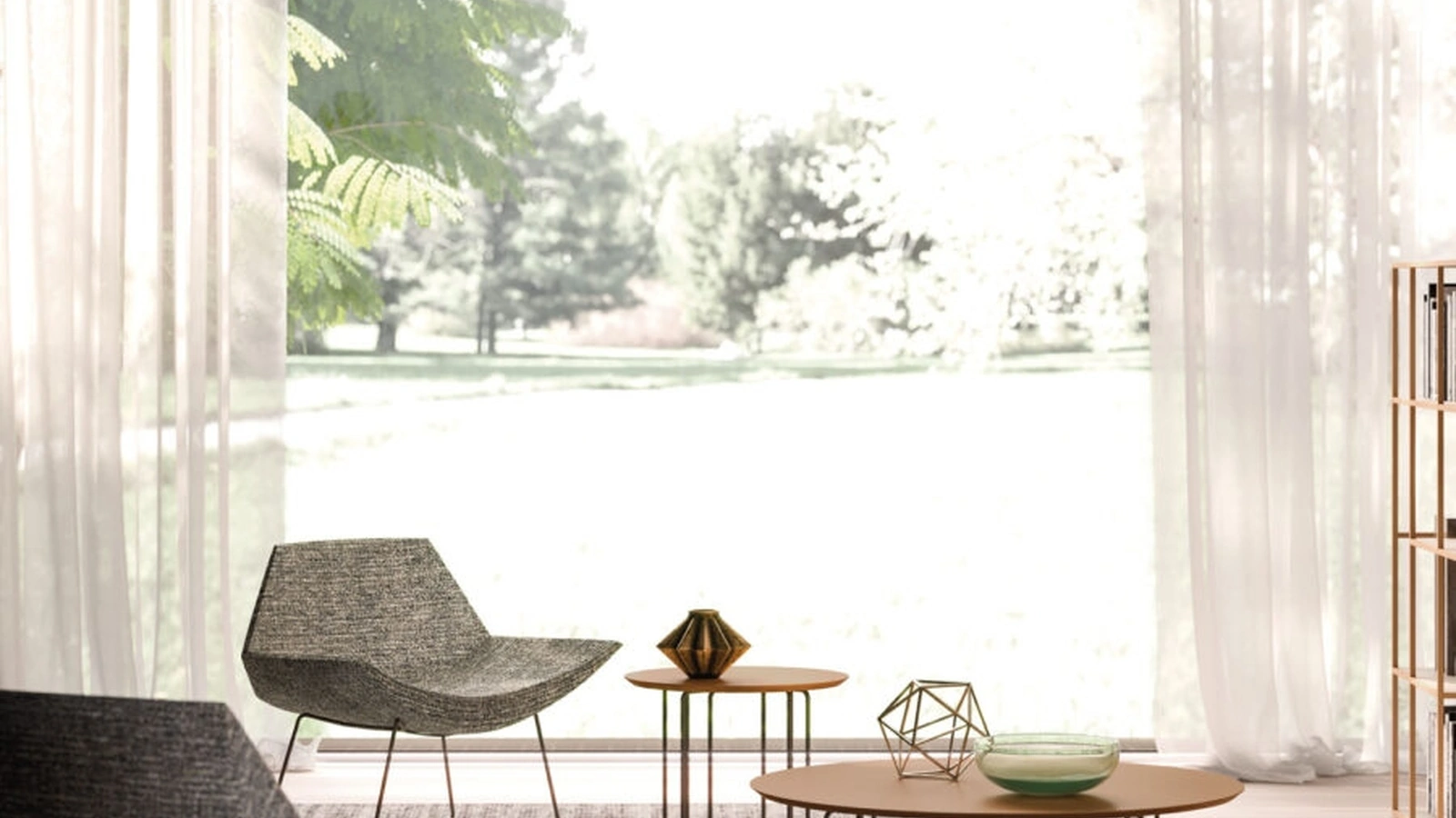 Tavolino rotondo in laccato rame Aster di Orme