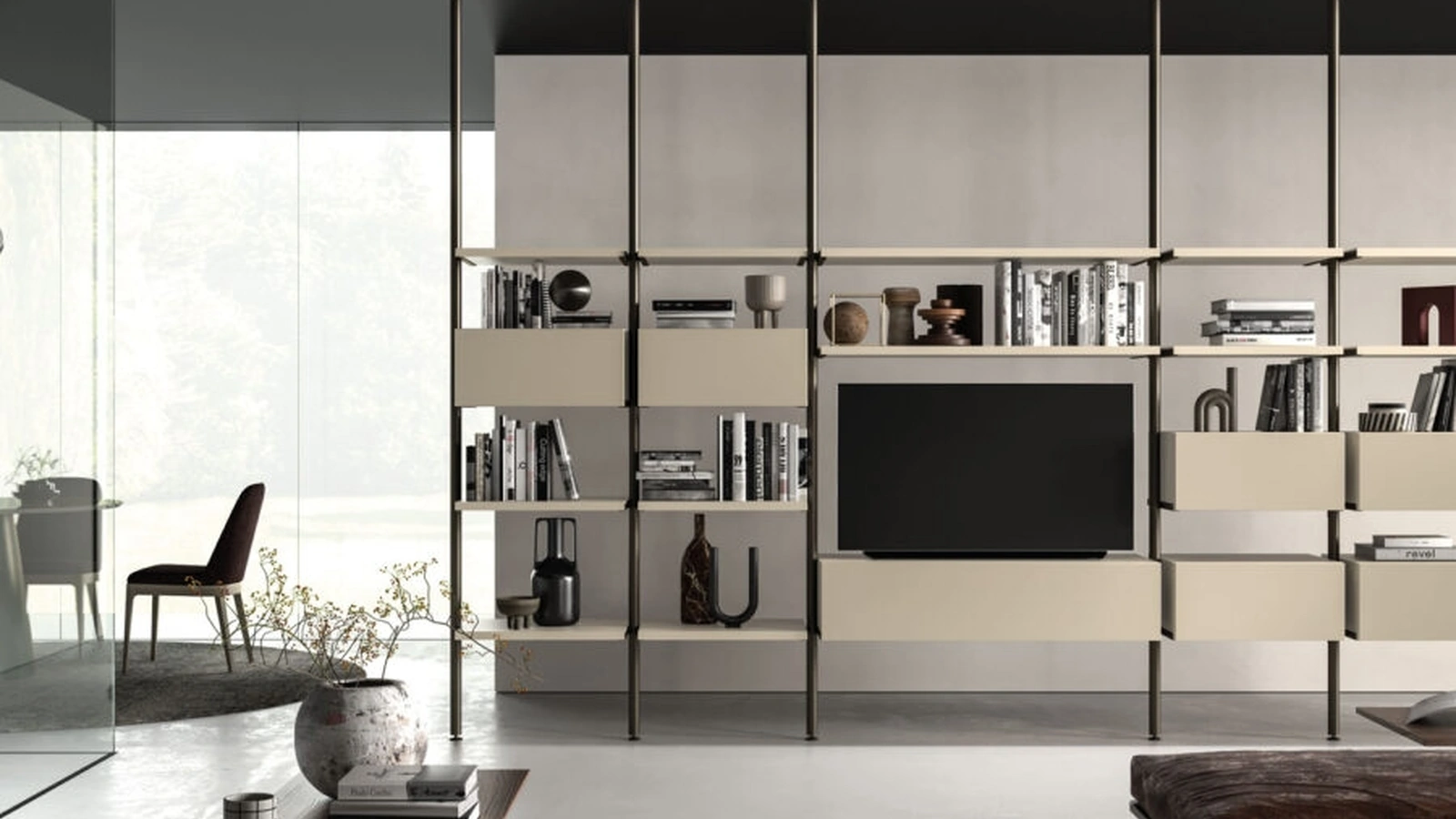 Tavolino Lama in materico Noce di Orme