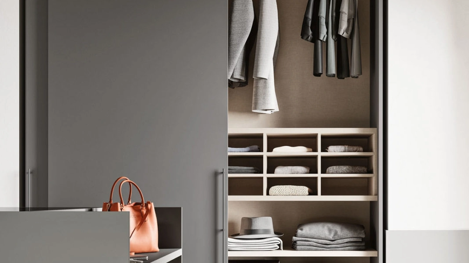 Armadio ad ante scorrevoli Liscia M34 di Orme