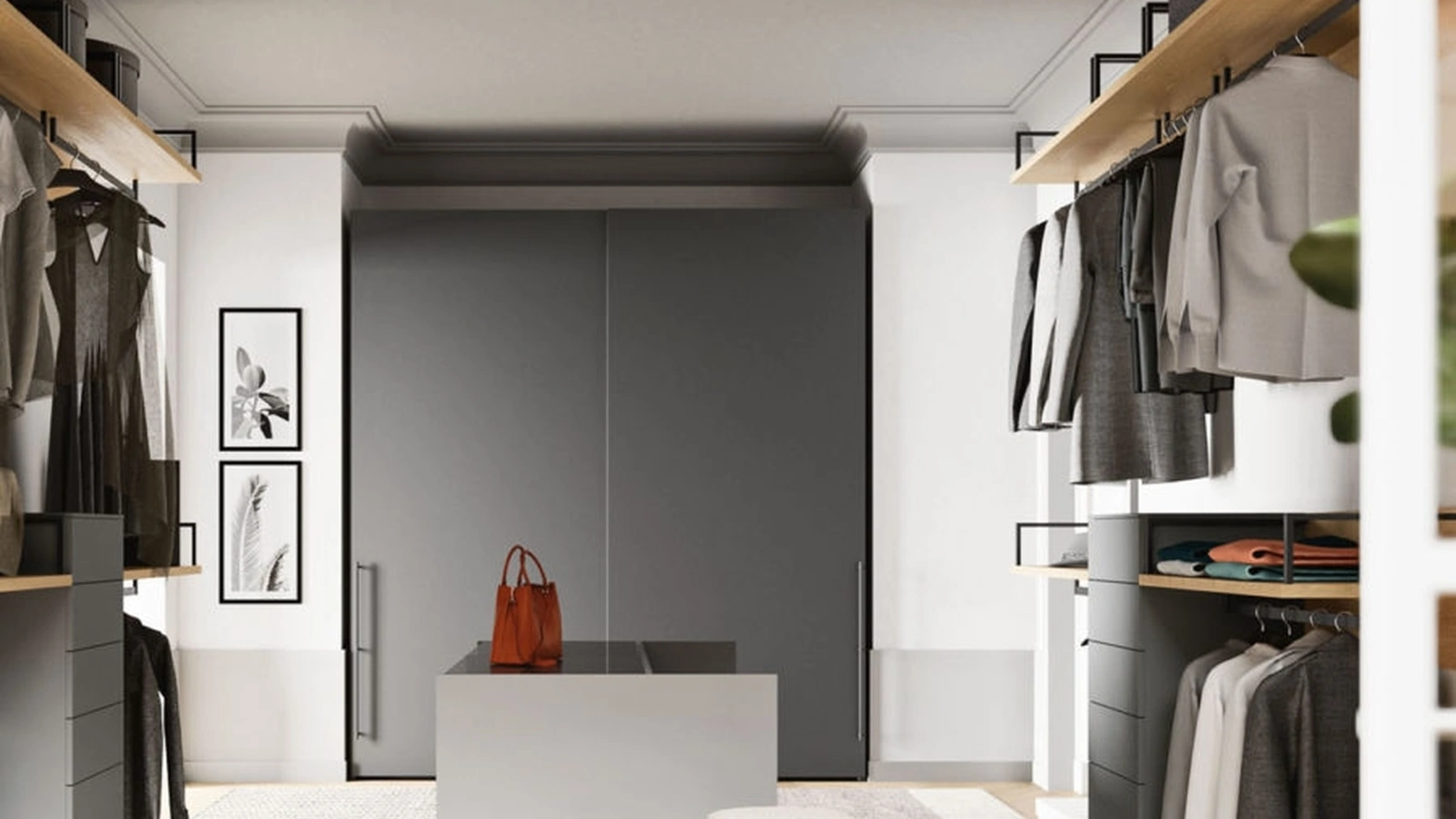 Armadio ad ante scorrevoli Liscia M34 di Orme