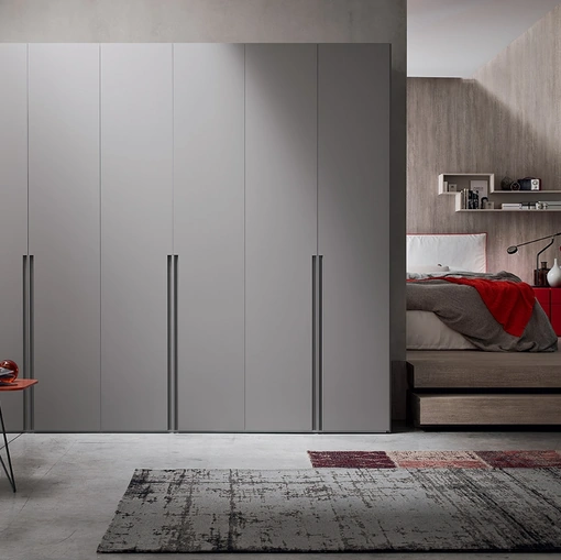 Armadio Step Mid WL183 in laccato Cenere opaco di Maronese Acf