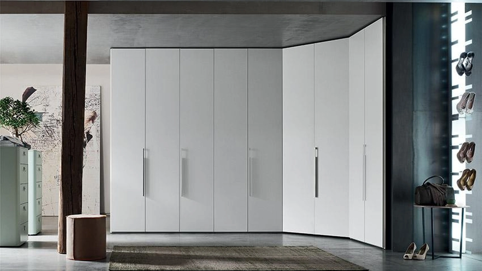 Armadio ad angolo Wall DL106 di Maronese Acf