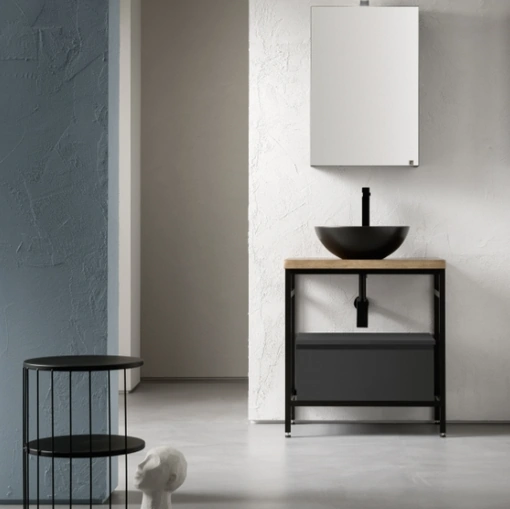 Mobile Bagno da appoggio in laccato opaco B-GO BG029 di Compab