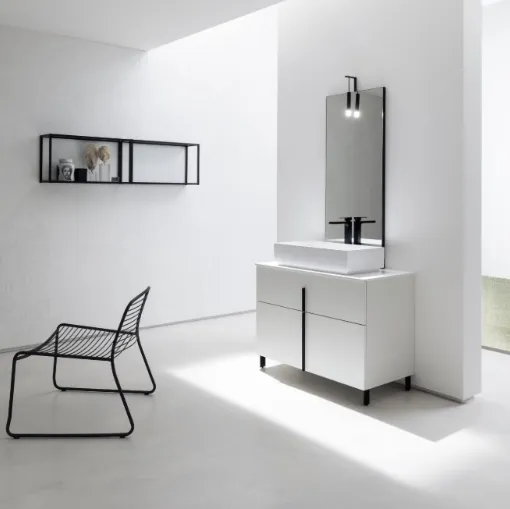 Mobile Bagno da appoggio in perla nobilitato B201 BD004 di Compab