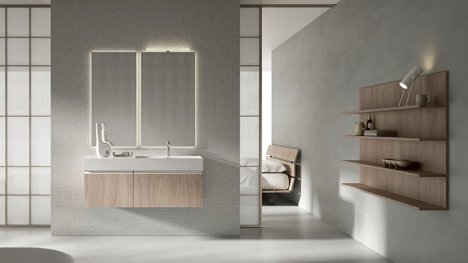 Mobile da Bagno sospeso BIK BK02 di Compab