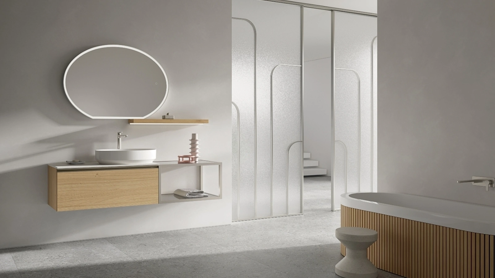 Mobile da Bagno sospeso BIK BK10 di Compab