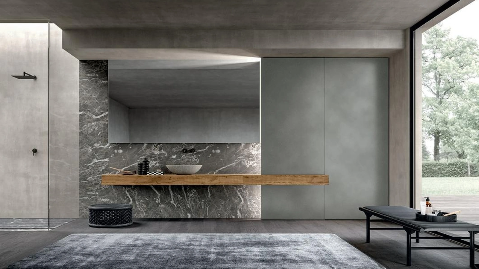 Mobile da Bagno sospeso Blade 04 di Modulnova bagni