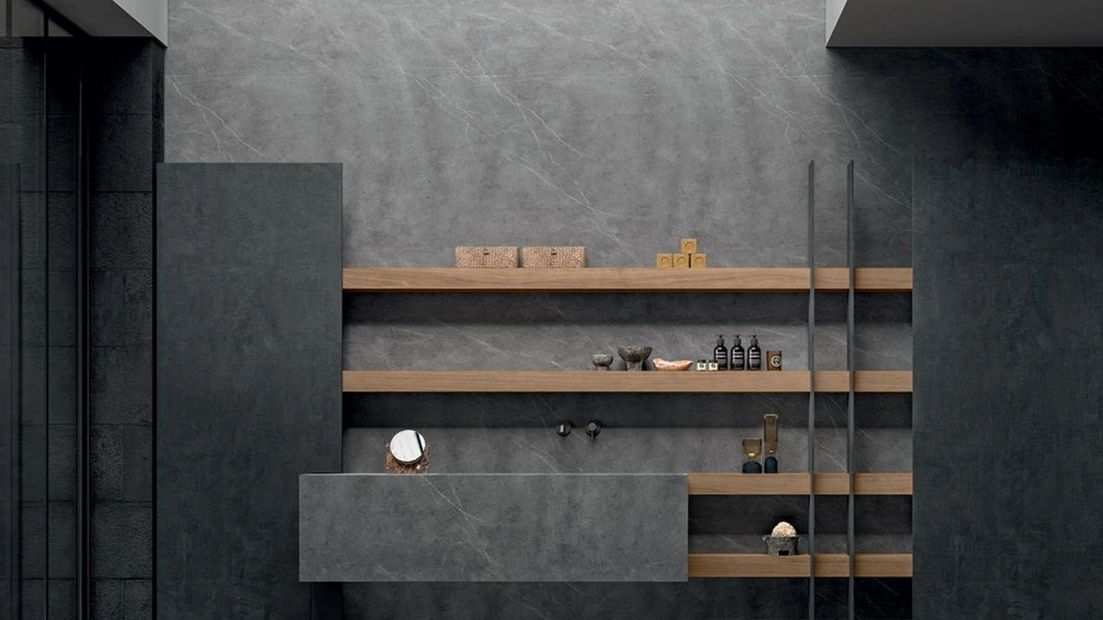 Mobile da Bagno sospeso Blade 03 di Modulnova bagni