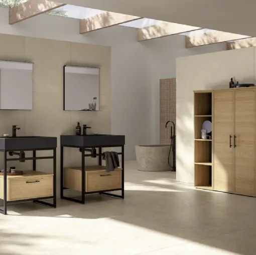 Mobile da Bagno a terra TABULA TB03 di Compab