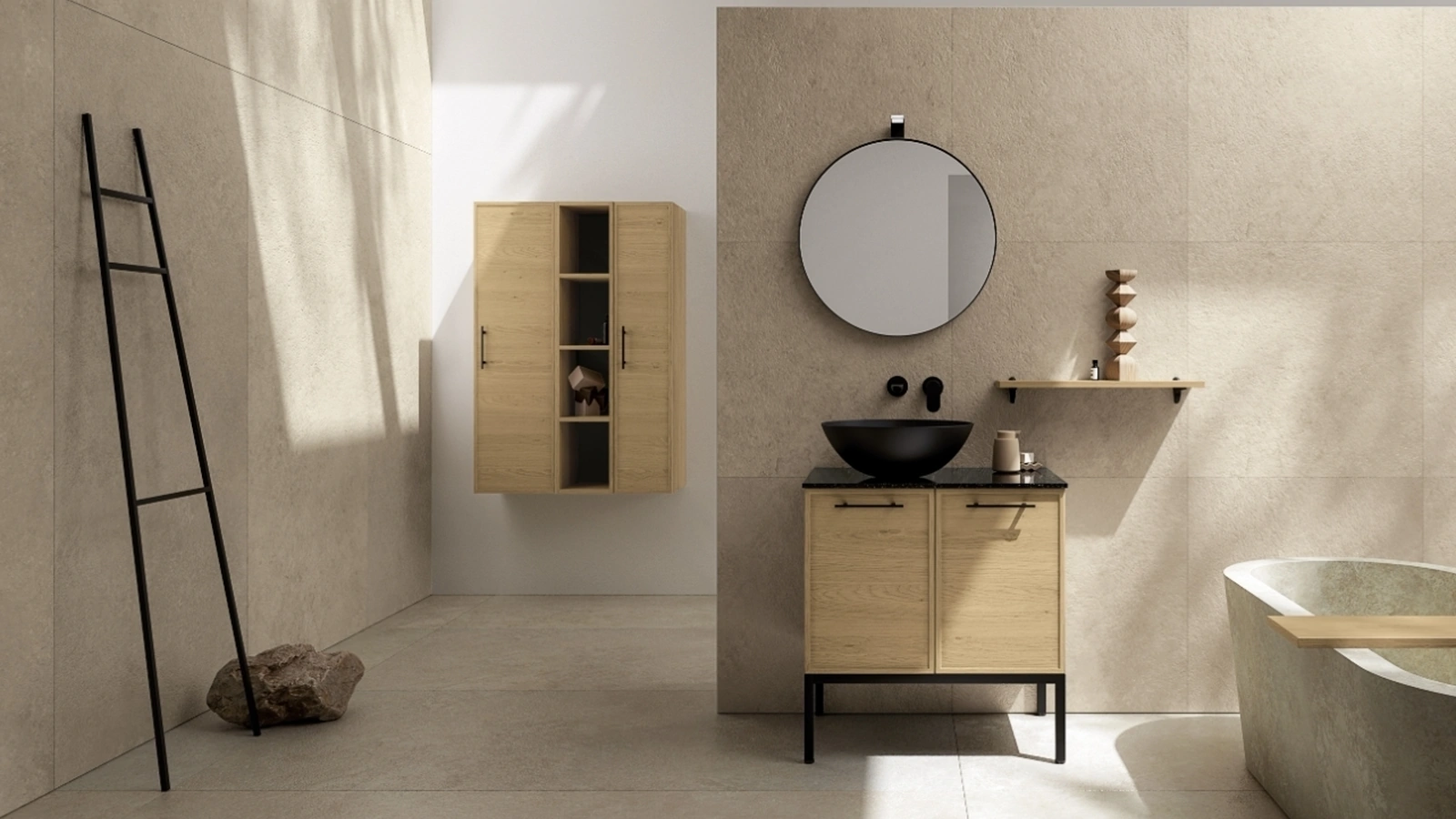 Mobile da Bagno a terra TABULA TB09 di Compab