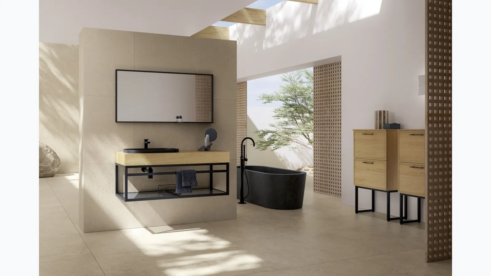 Mobile da Bagno sospeso TABULA TB12 di Compab