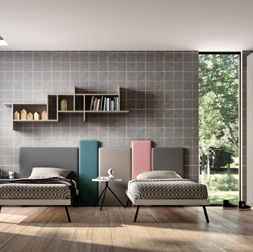 Camera componibile a 2 letti Room114 di Zg Mobili