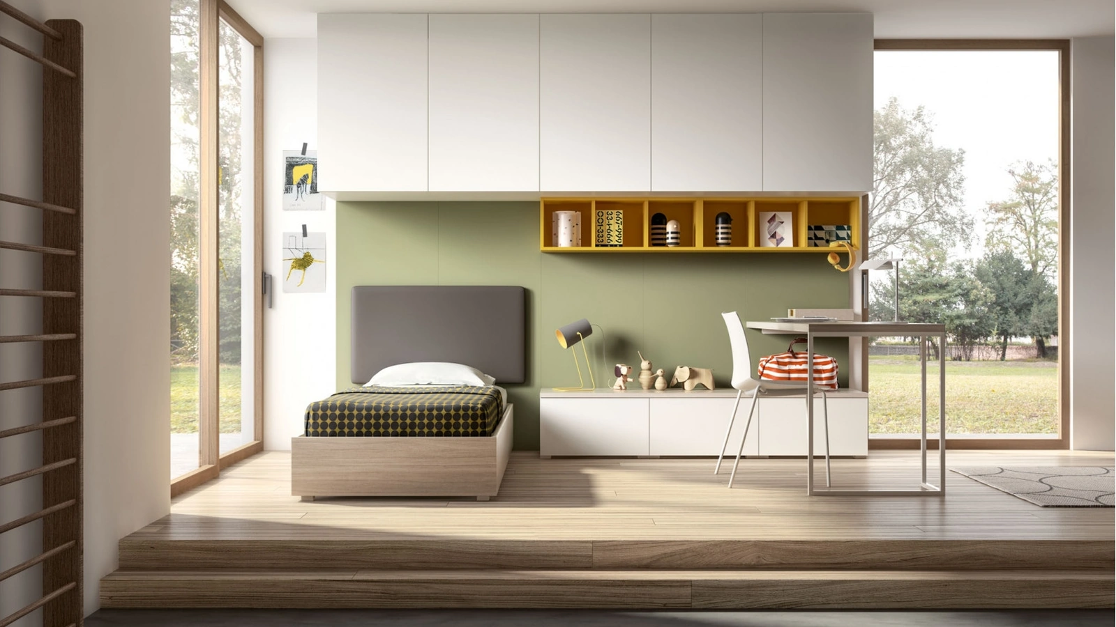 Camera componibile per teenager Room120 di Zg Mobili