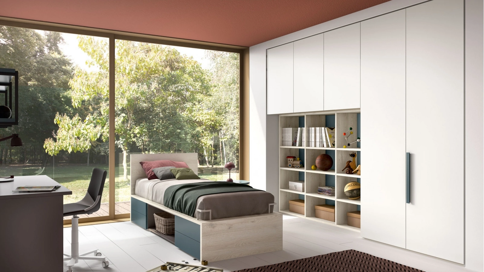 Camera componibile per teenager Room121 di Zg Mobili