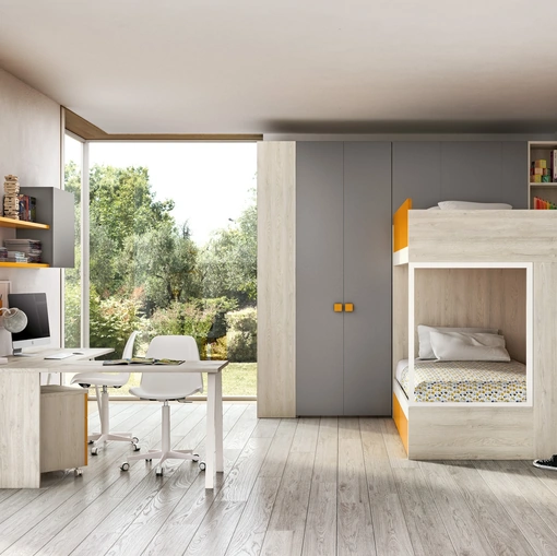 Cameretta con letti a castello 214 di Zg Mobili