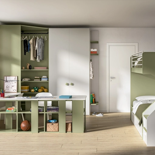 Cameretta con letti a castello 216 di Zg Mobili