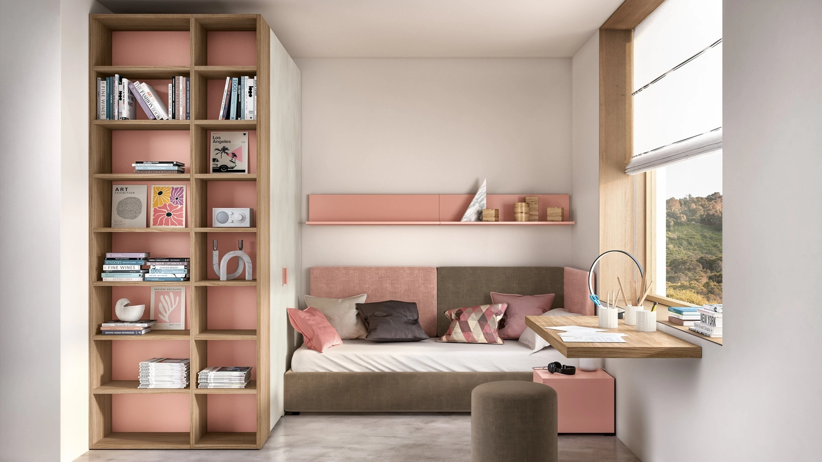 Cameretta su misura per ragazzi Generazione Z 208 di Zg Mobili