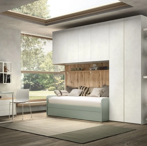 Camera moderna con ponte Room 144 di Zg Mobili