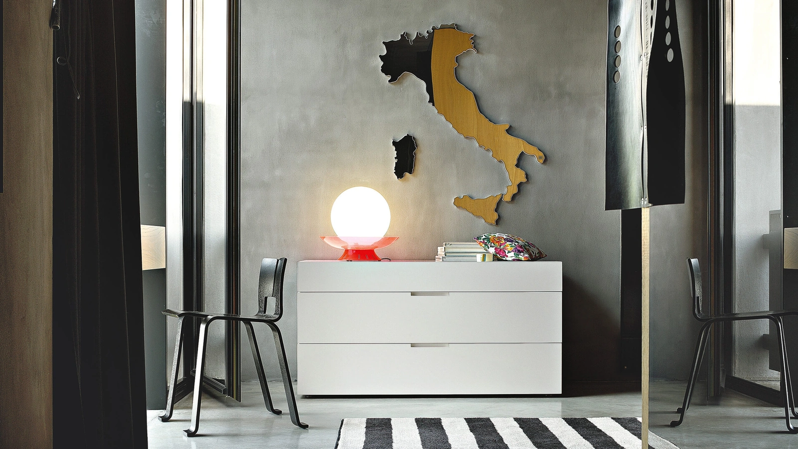 Comò a 3 cassetti Flin di Lema