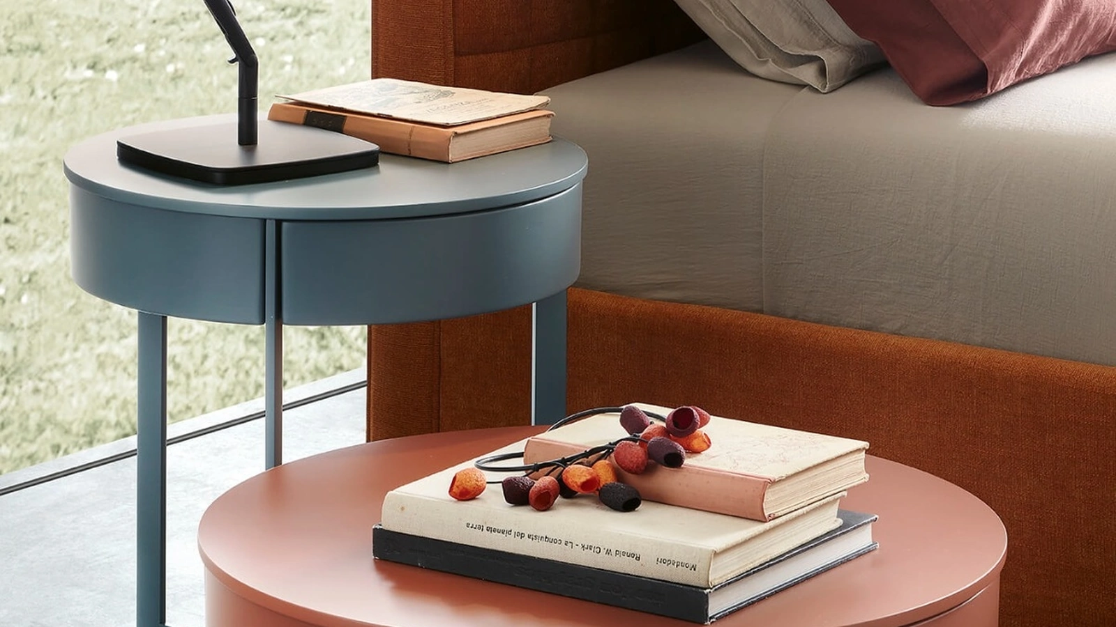 Comodino rotondo Sign di Lema