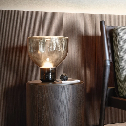 Comodino Top in rovere termotrattato di Lema