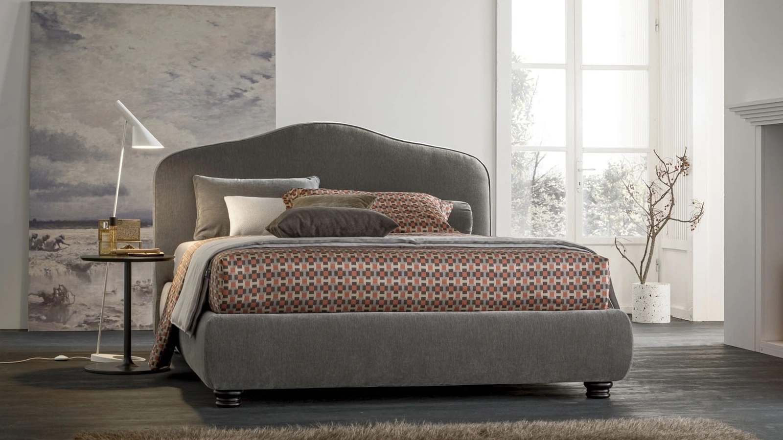 Letto con testiera sagomata Althea di V&Nice