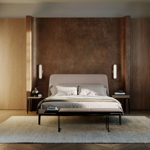 Letto con testiera Victoriano di Lema