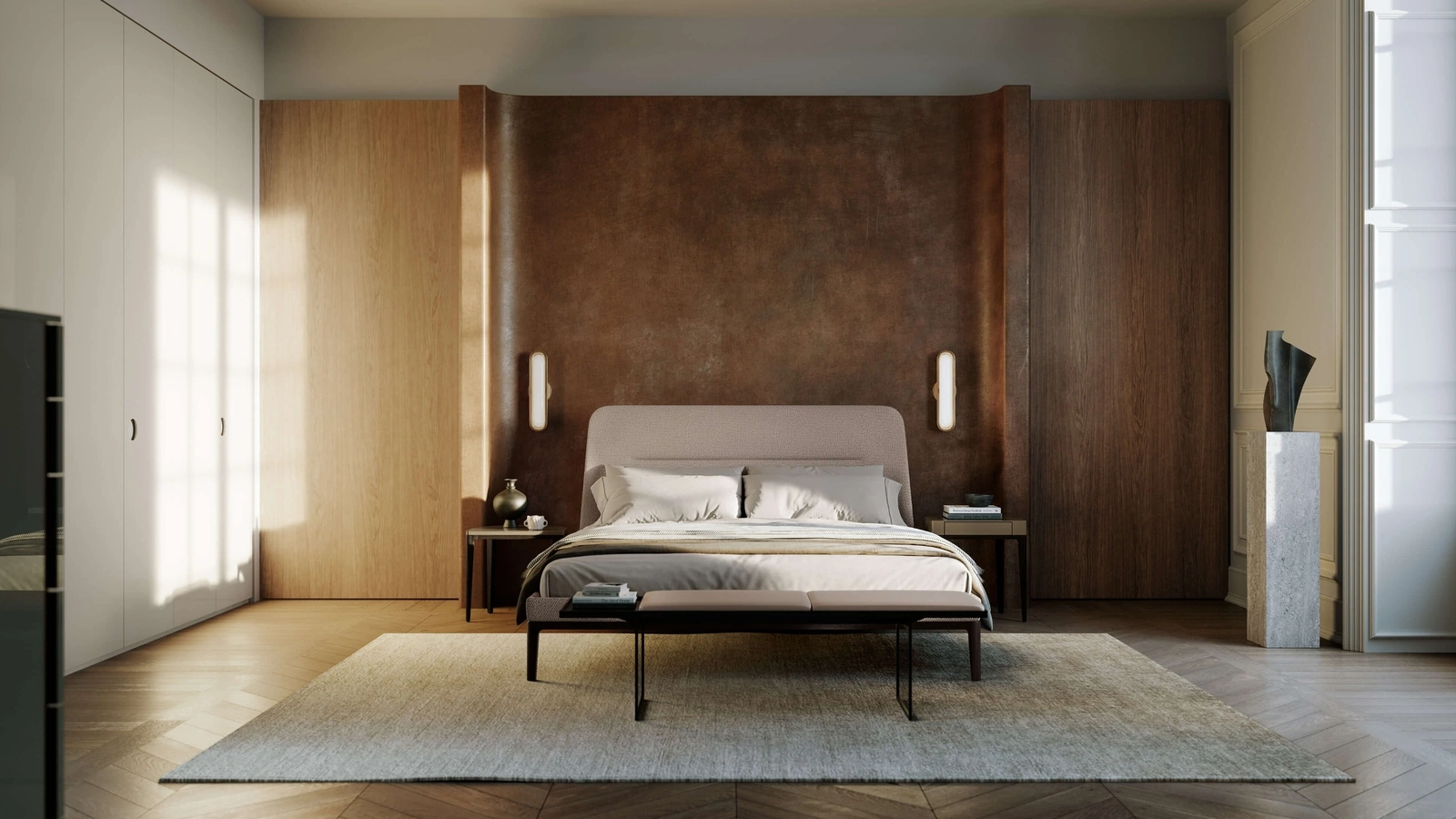 Letto con testiera Victoriano di Lema