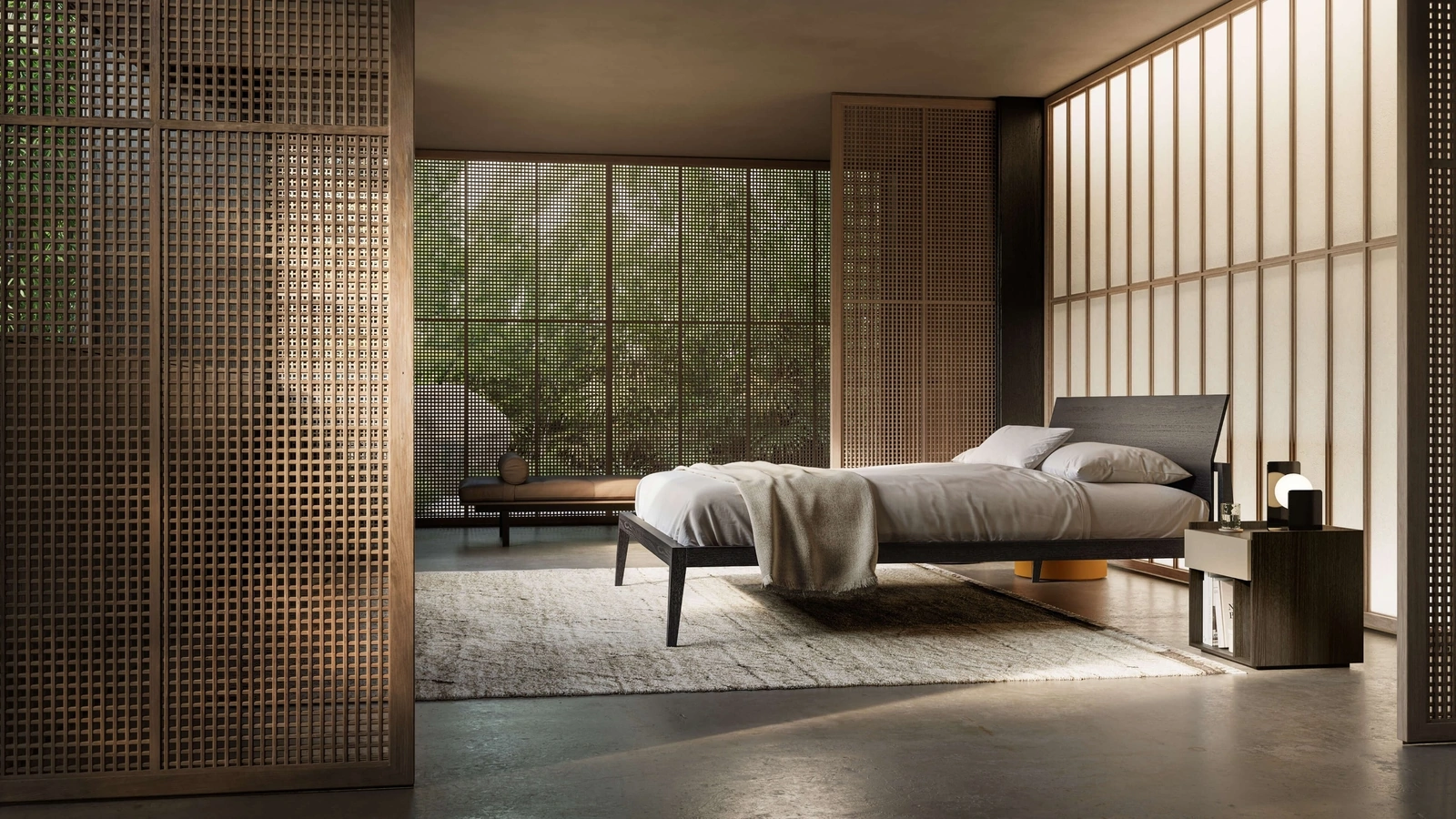 Letto matrimoniale Theo di Lema