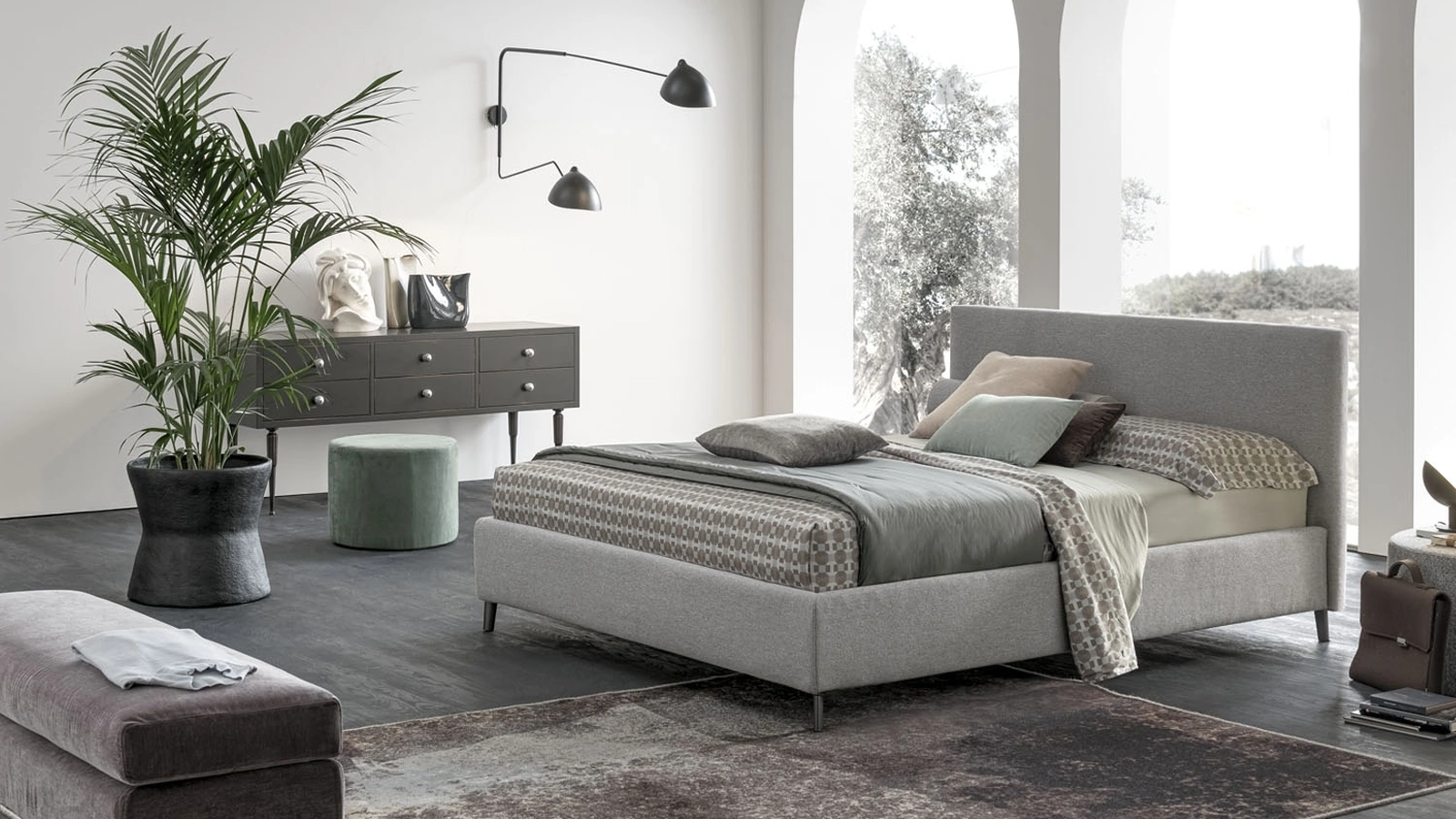 Letto con testiera Sander di V&Nice