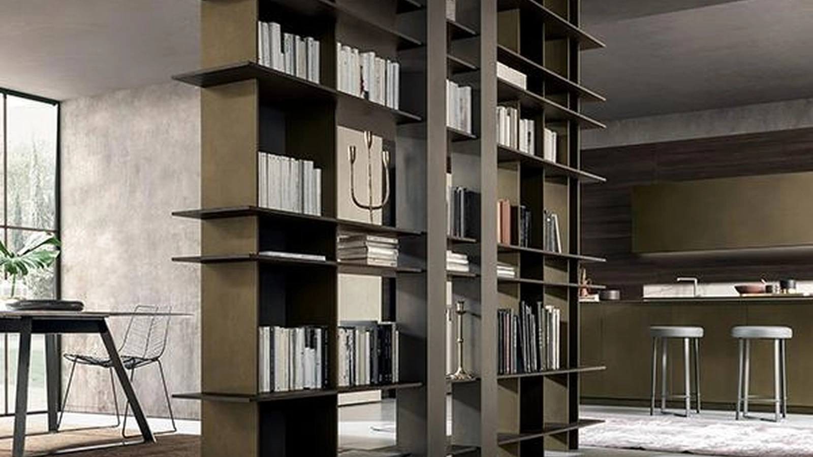 Libreria divisoria Blade 03 di Modulnova