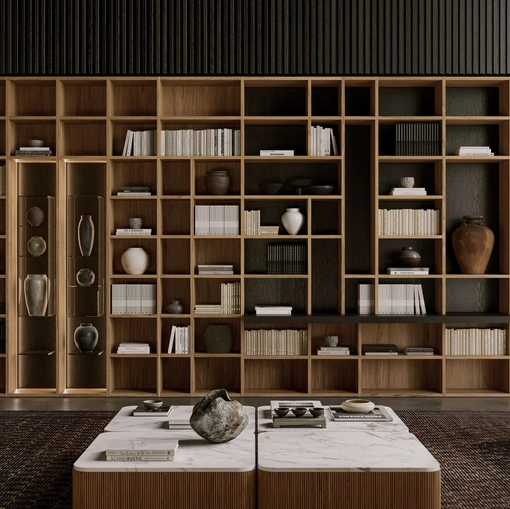 Libreria in legno Selecta di Lema