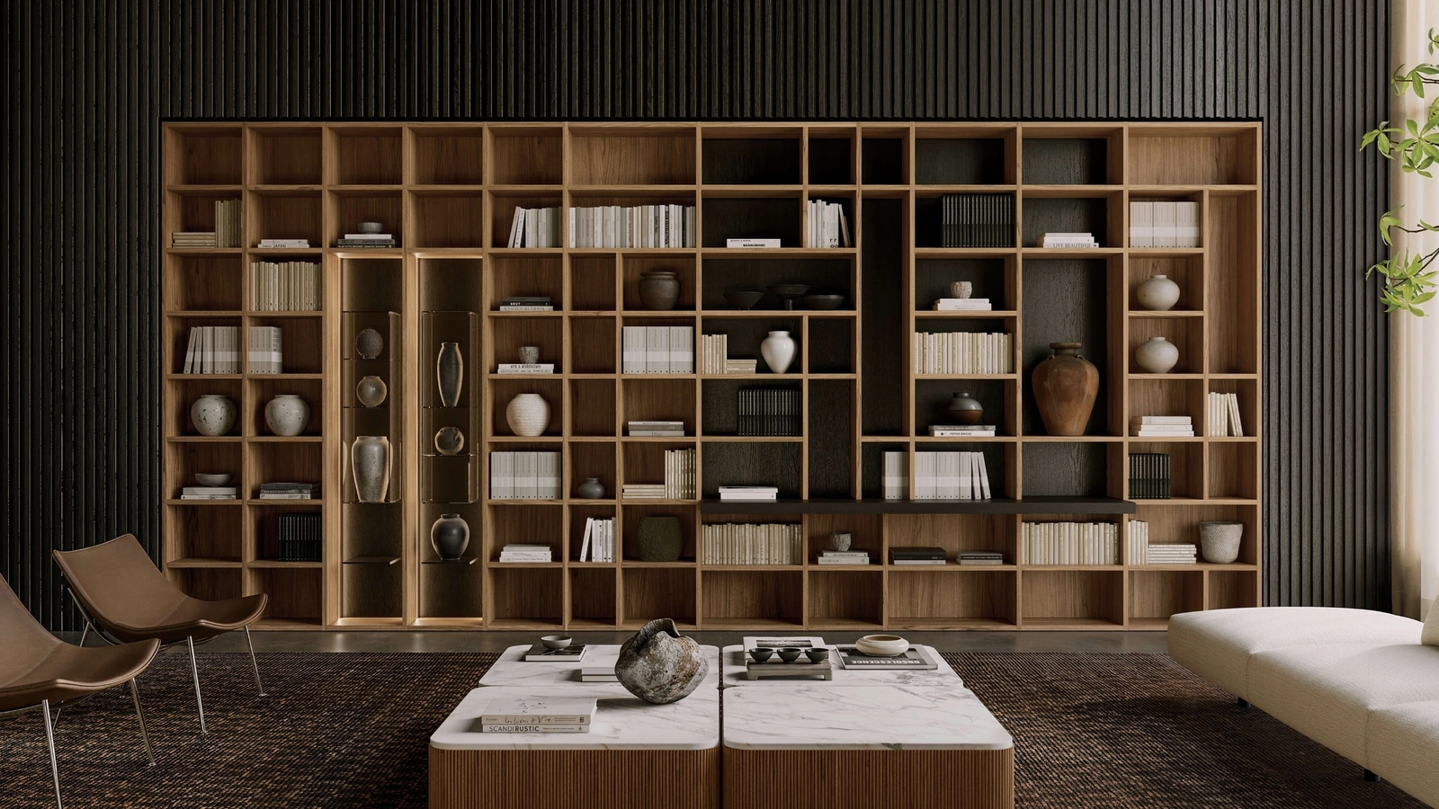 Libreria in legno Selecta di Lema