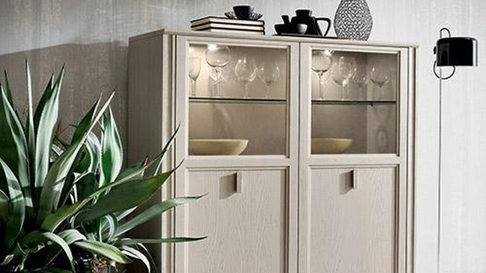 Madia Alta Iris in melaminico Frassino Argilla di Maronese Acf