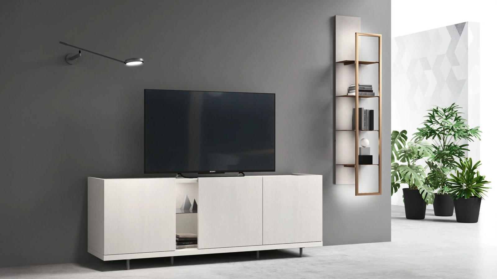 Mobile Porta Tv con piedini sm 2380 di Maronese