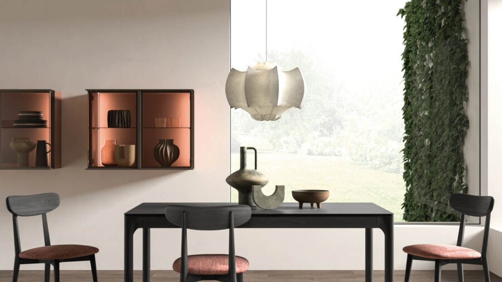 Pensile con ante in vetro Teka di Orme