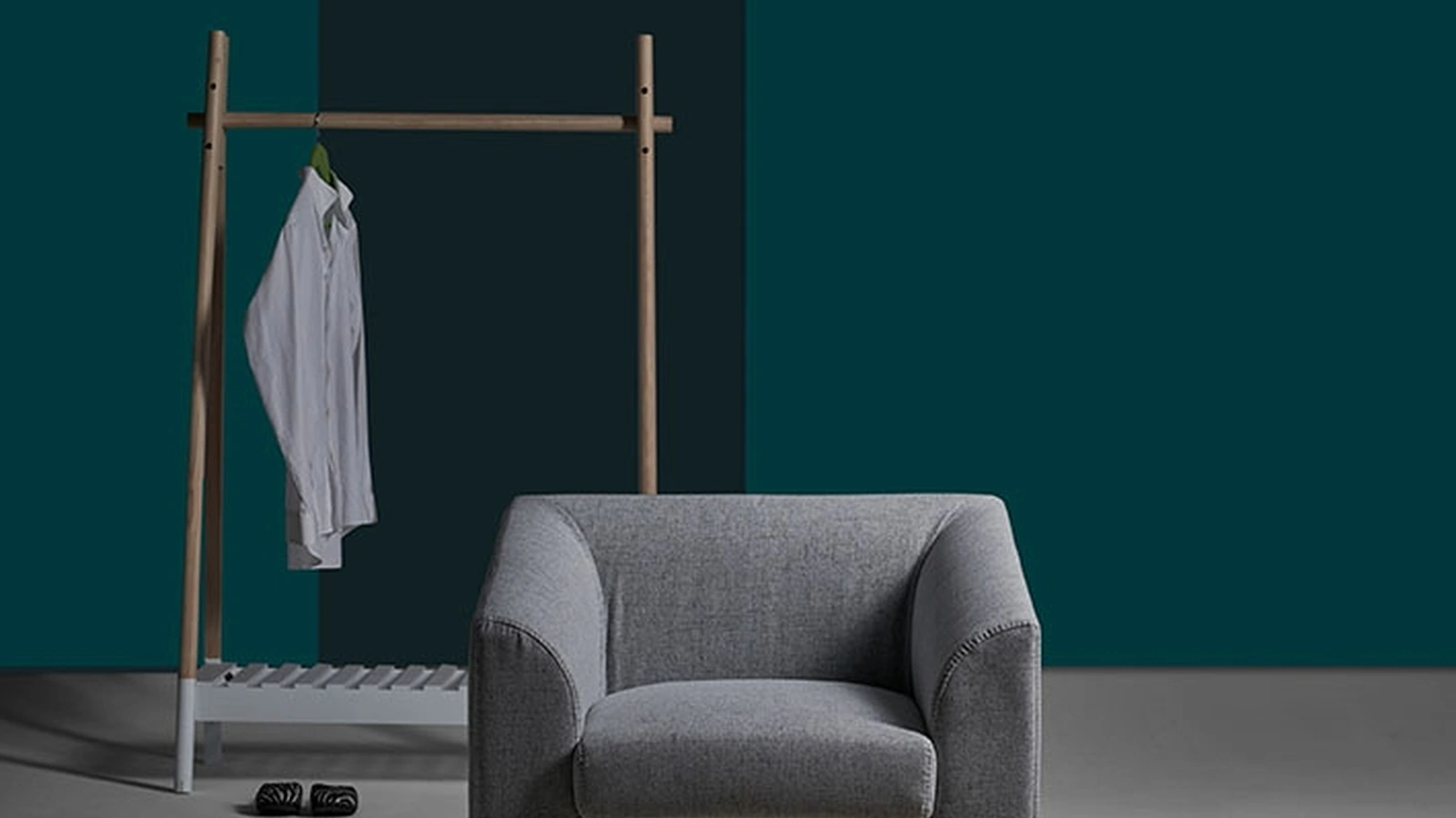 Poltroncina in tessuto con struttura in metallo Lavra di Excò