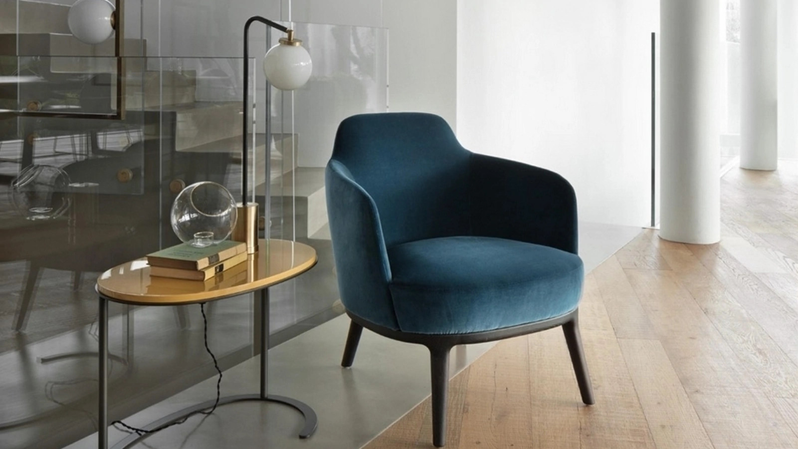 Poltroncina in tessuto Lucylle di Lema