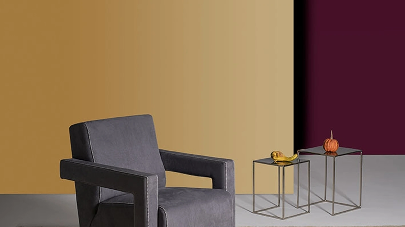 Poltroncina di design dalle forme squadrate Patty di Excò