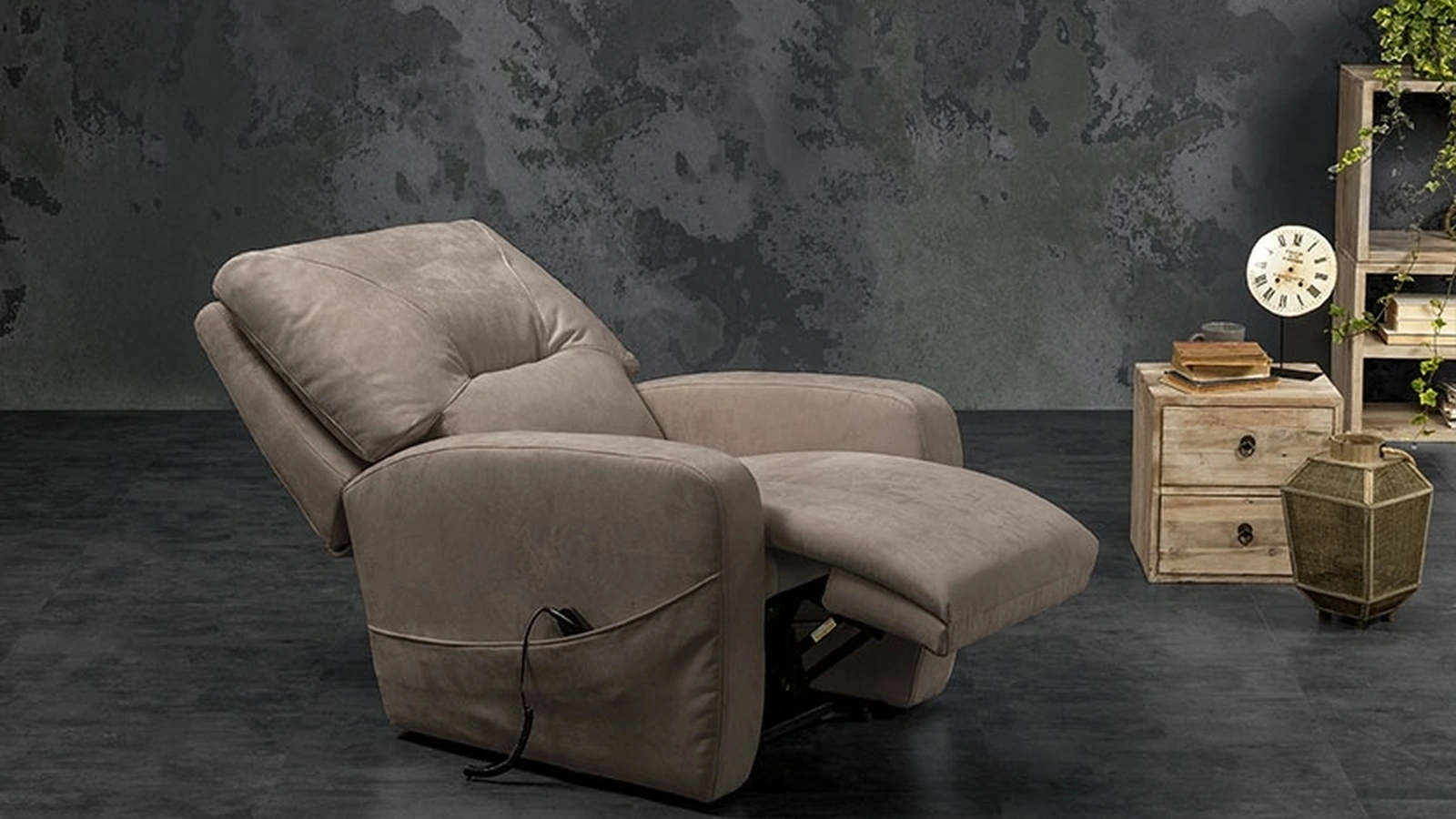 Poltrona relax in microfibra Ausonia di Excò