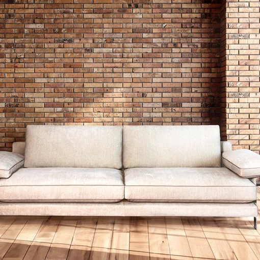 Divano lineare Airone di Cava Divani