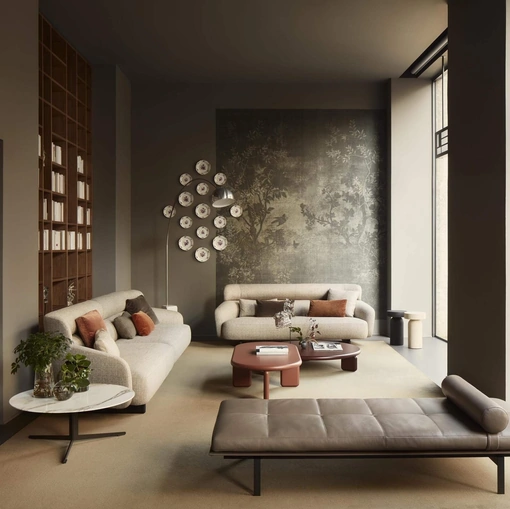 Divano lineare Ares di Lema