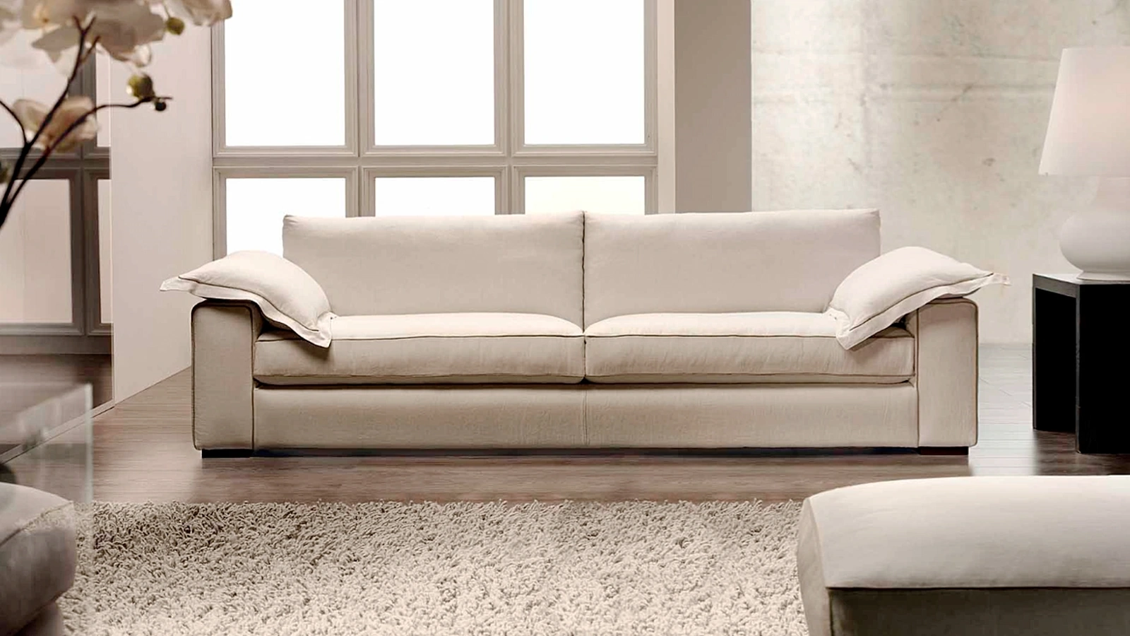 Divano lineare Blues di Cava Divani