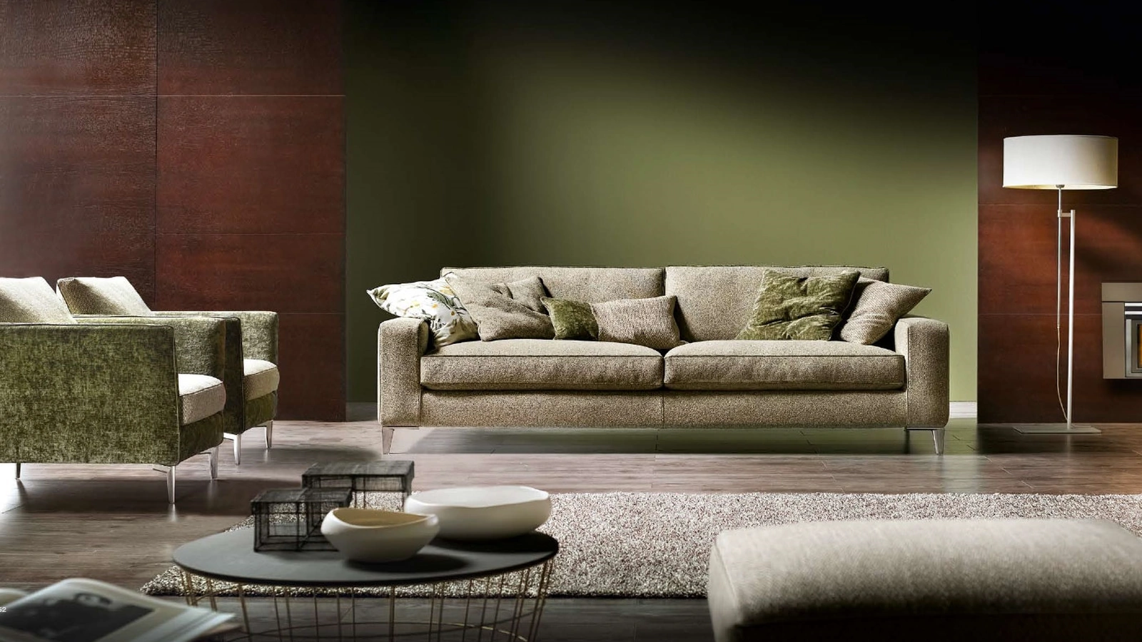 Divano lineare Bond di Cava Divani