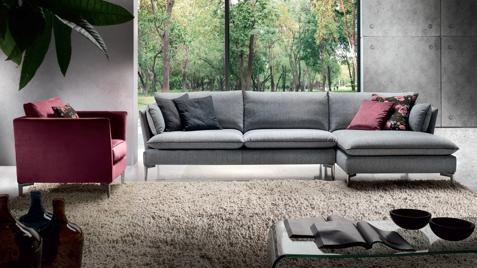 Divano con penisola Joy di Cava Divani