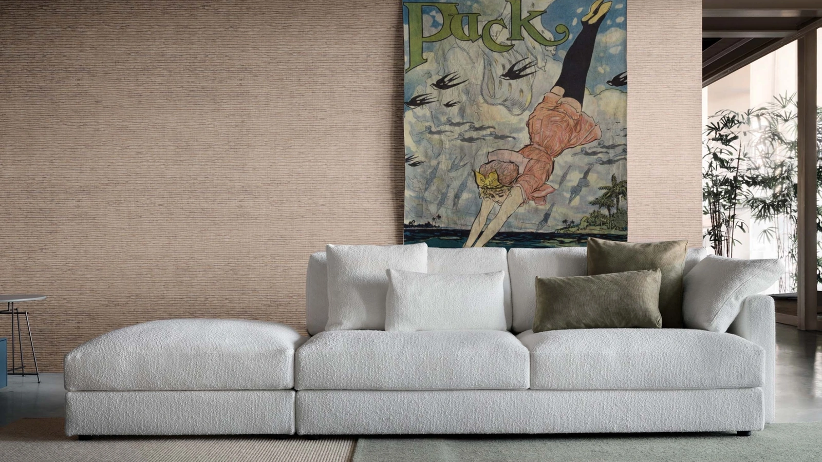 Divano lineare Glee di Lema