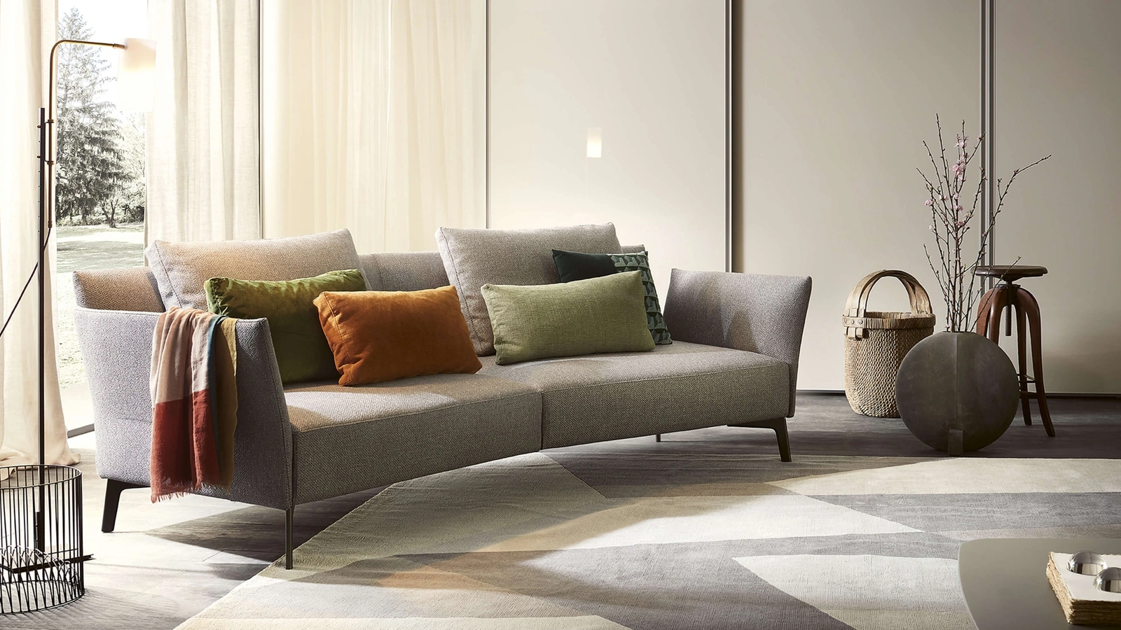 Divano lineare Jermin di Lema